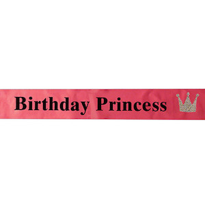 Birthday Princess Sash