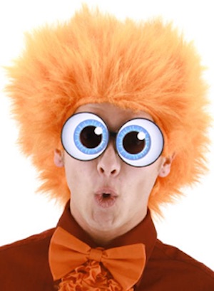 Fuzzy Orange Wig