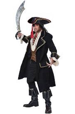 Men Deluxe Pirate Captain Costume