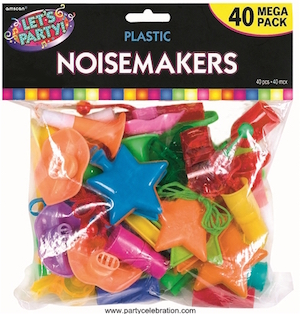 Assorted Colours Noisemakers